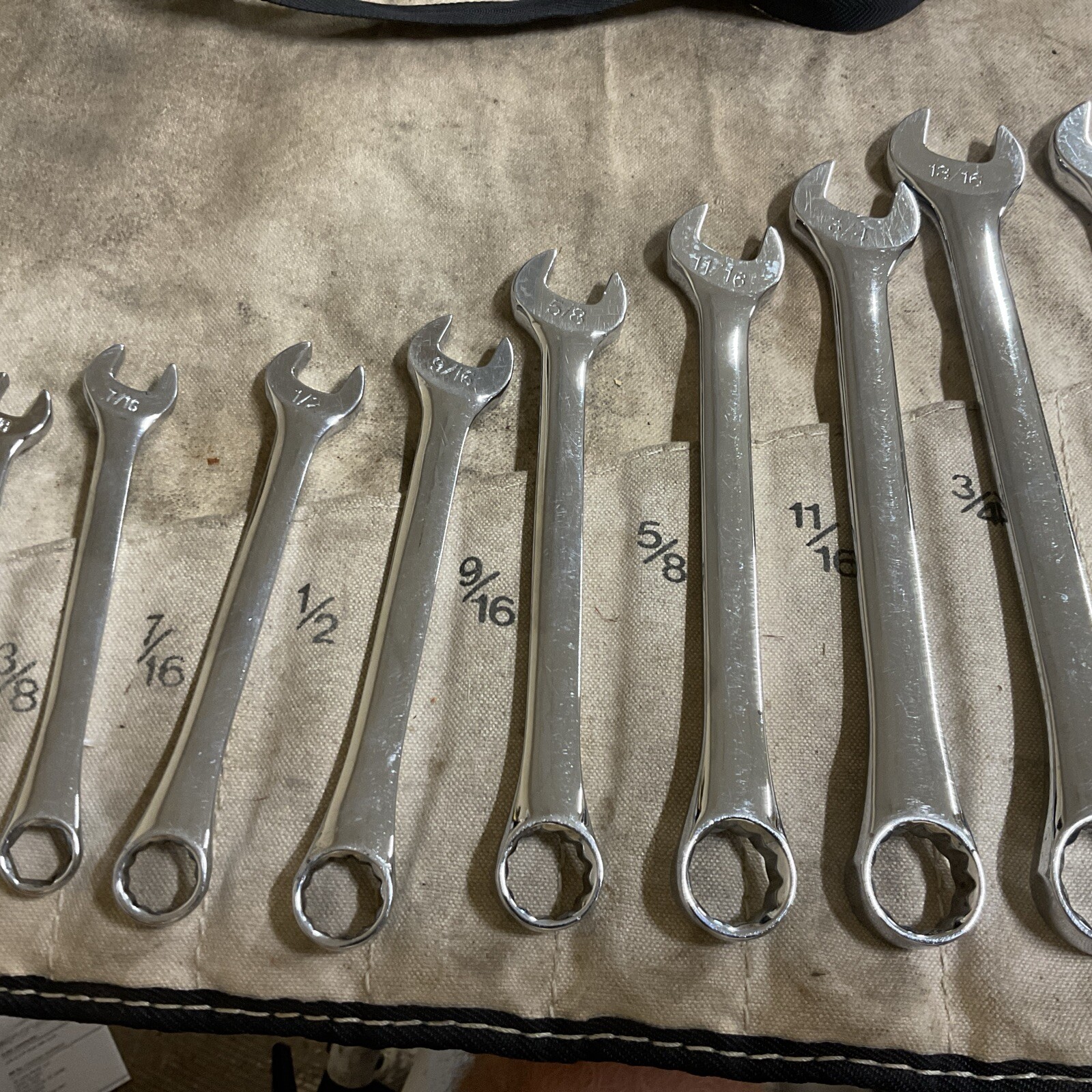 Klein Tools USA MADE (Rare) 68406 14pc SAE 3/8″ to 1-1/4″ Combination Wrench Set