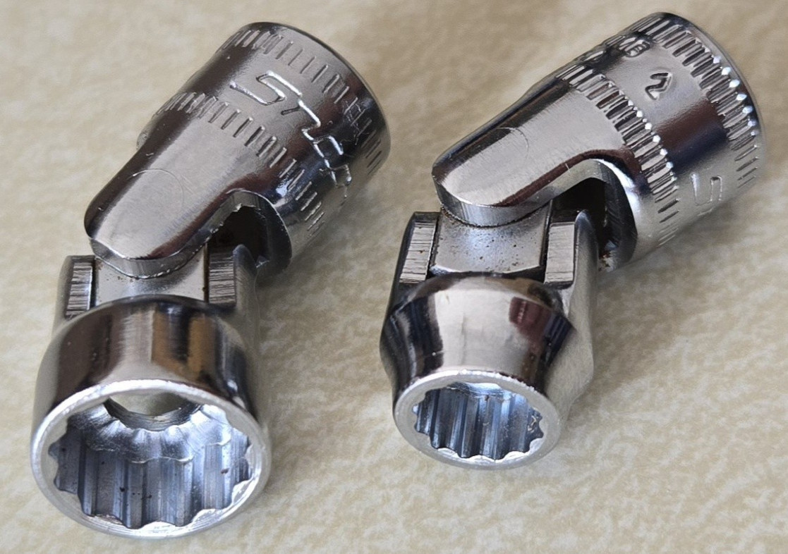 Snap-On 1/4″ Drive TMUM6, & 9 mm Swivel, 2 Piece Socket Set