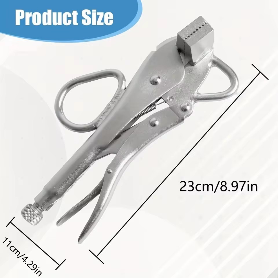 Locking Sheet Metal Clamp Flat Extra Wide Duck Bill Vice Auto Body Shaping Plier