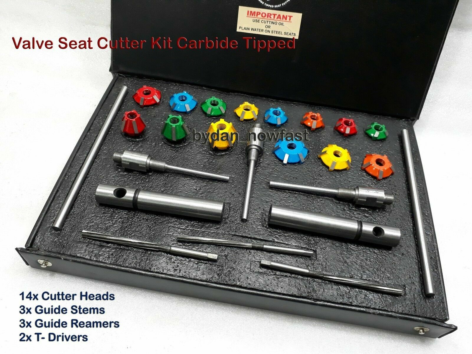Valve set Restoration Kit Carbide Heads + HSS Reamers Combination 2 Angles Cut