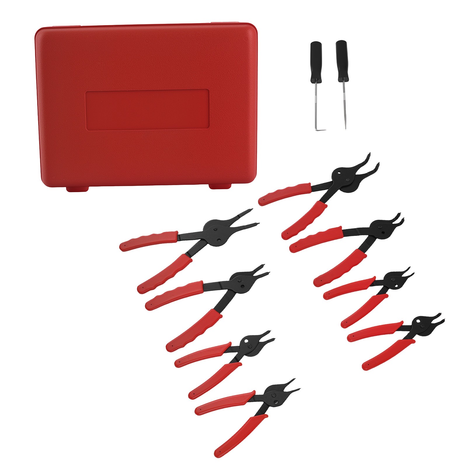 10pc Snap Ring Pliers Set For Tractor Farm Equipment Retaining Ring Removal Tool