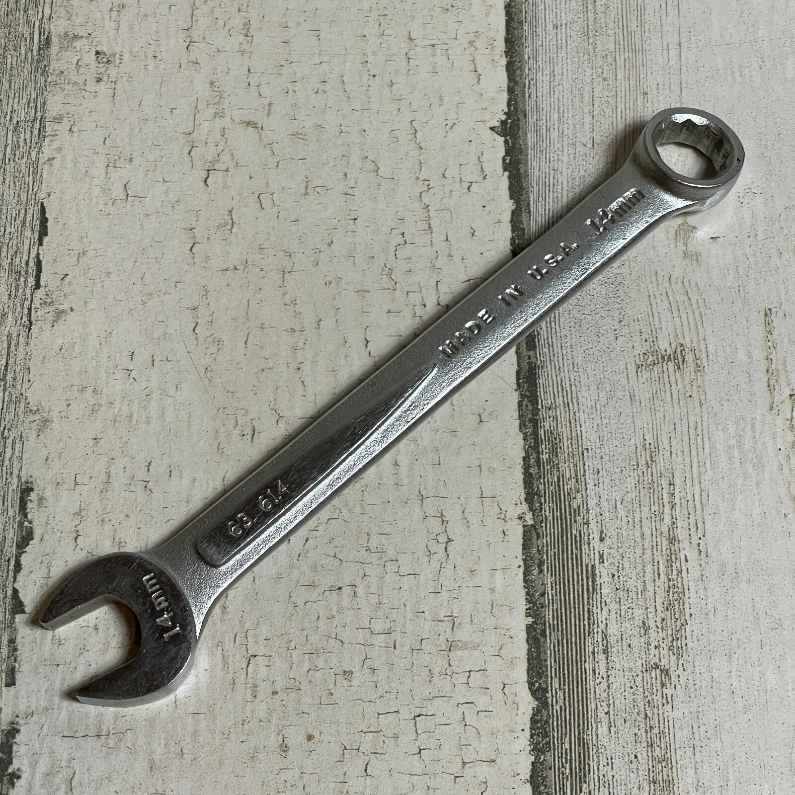 EASCO 14mm 63614 Combination Wrench 12 Point Made In USA Vintage Forged Alloy