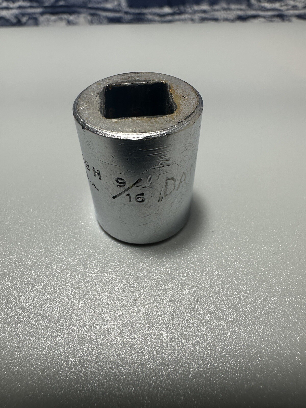 P&C 3018H SAE 9/16′ Chrome Socket 3/8dr 6pt USA Shallow