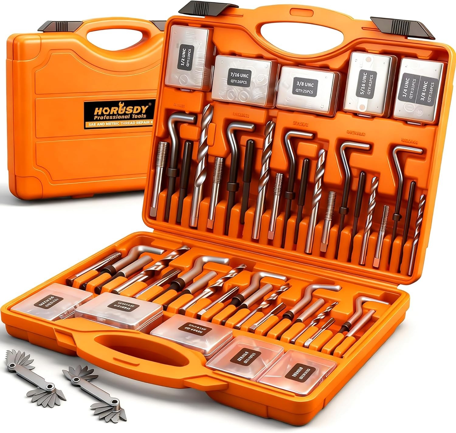 Ultimate Thread Repair Solution: 348-Piece Helicoil Kit with Tools