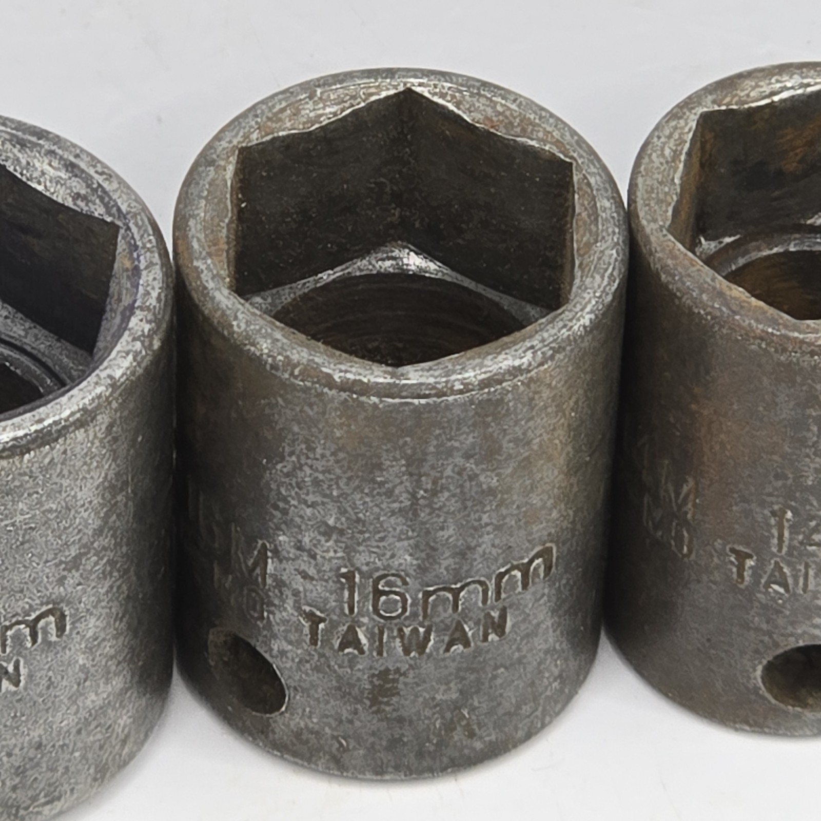 Sunex Impact Sockets Lot Of 8 – 18mm, 17mm, 16mm, 14mm, 13mm, 12mm, 10mm, 7mm