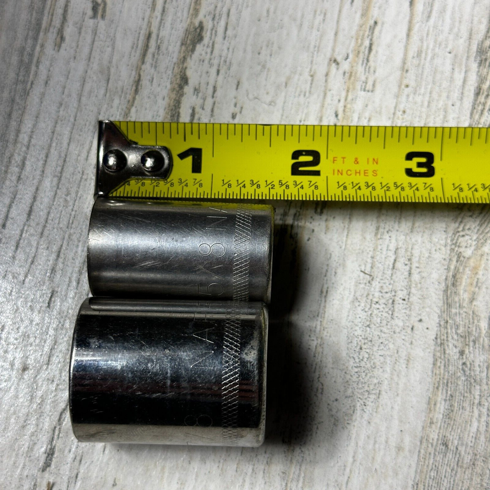 NAPA 5/8″ & 7/8″ Socket 1/2 Drive 12pt USA made NT1226 & NT1228