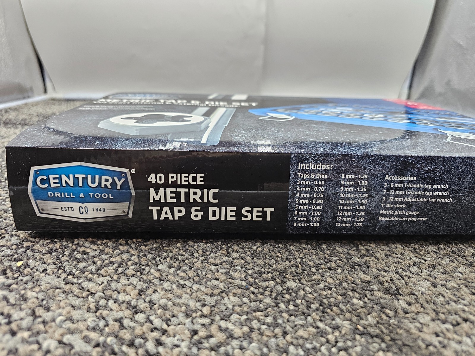 Century Drill & Tool 98912 40-Piece Metric Tap And Die Assembly