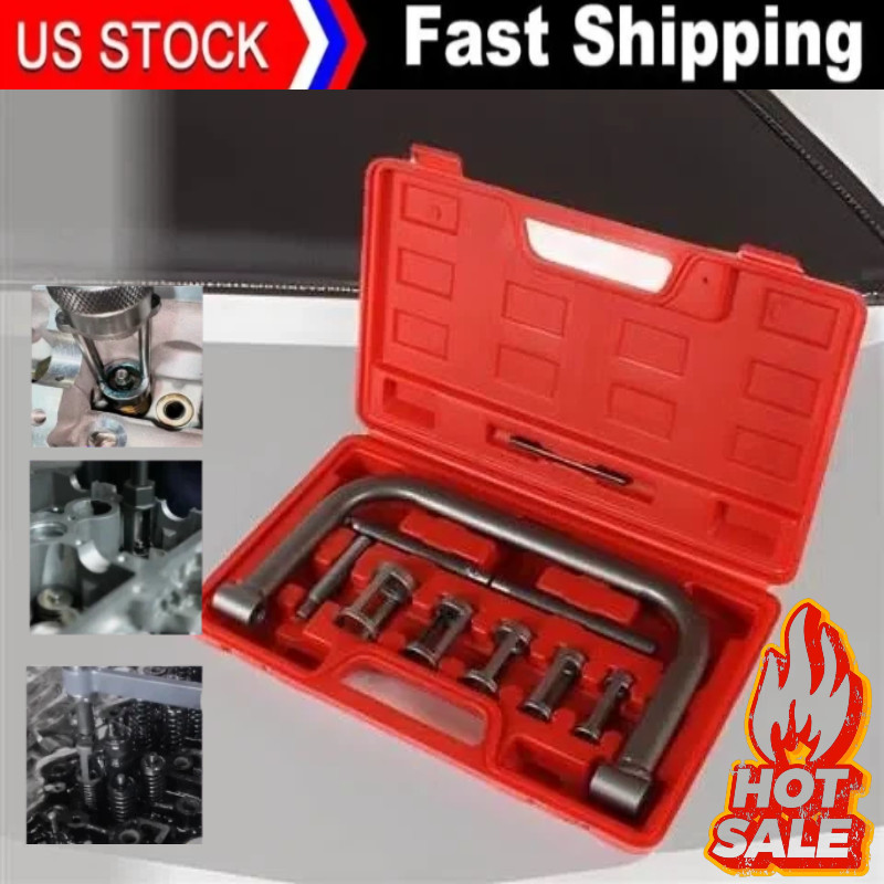 Heavy Duty 5 Sizes Valve Spring Compressor Pusher Automotive Tool Kit for Car US