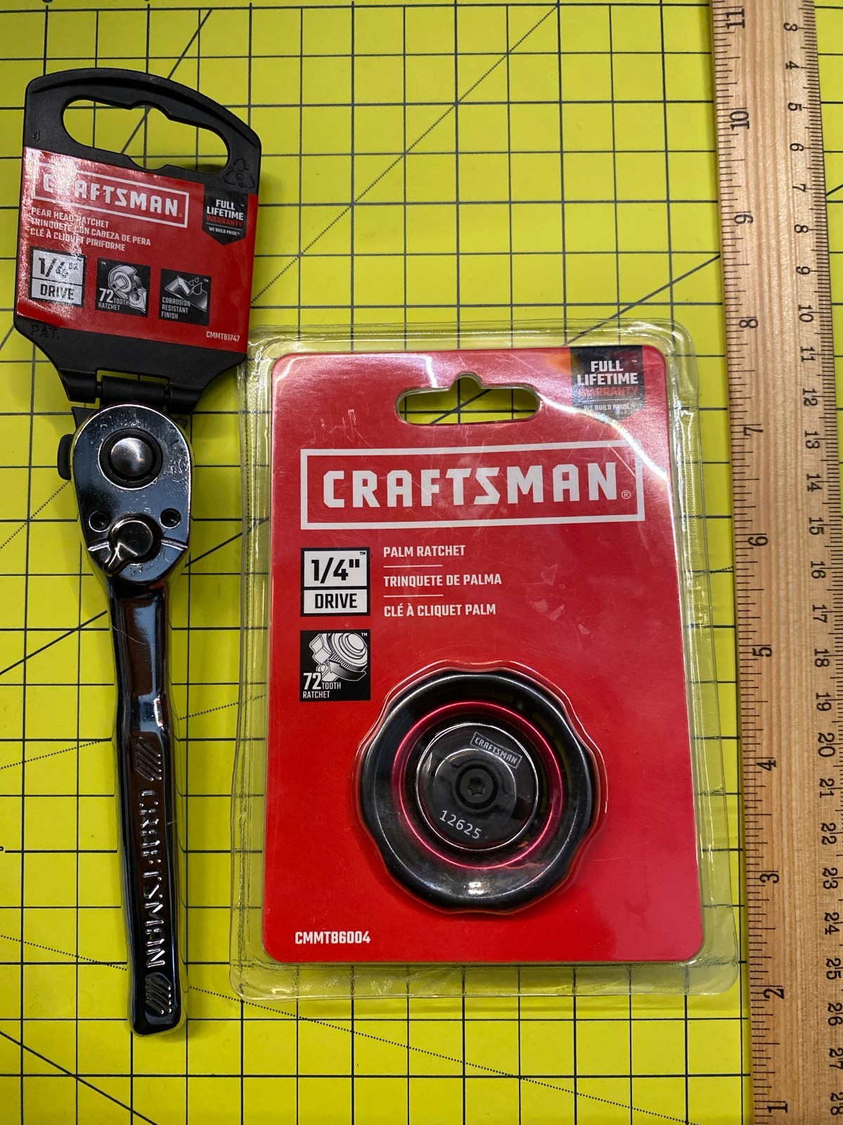 CRAFTSMAN Ratchet Wrench 1/4″ Drive CMMT81747 & 1/4″ Driv Palm Ratchet CMMT86004