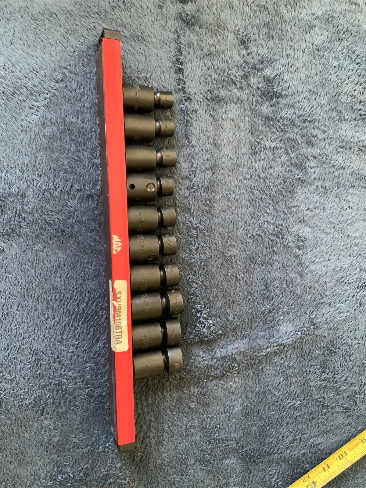 Mac Tools 3/8” Drive Impact Swivel Socket Set, 10-19mm….6pt…..Mac Tray As Well..