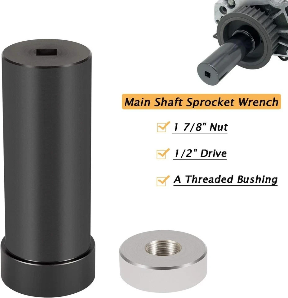 Yoursme Mainshaft Sprocket Wrench for Harley-Davidson 1936-2006 Big Black