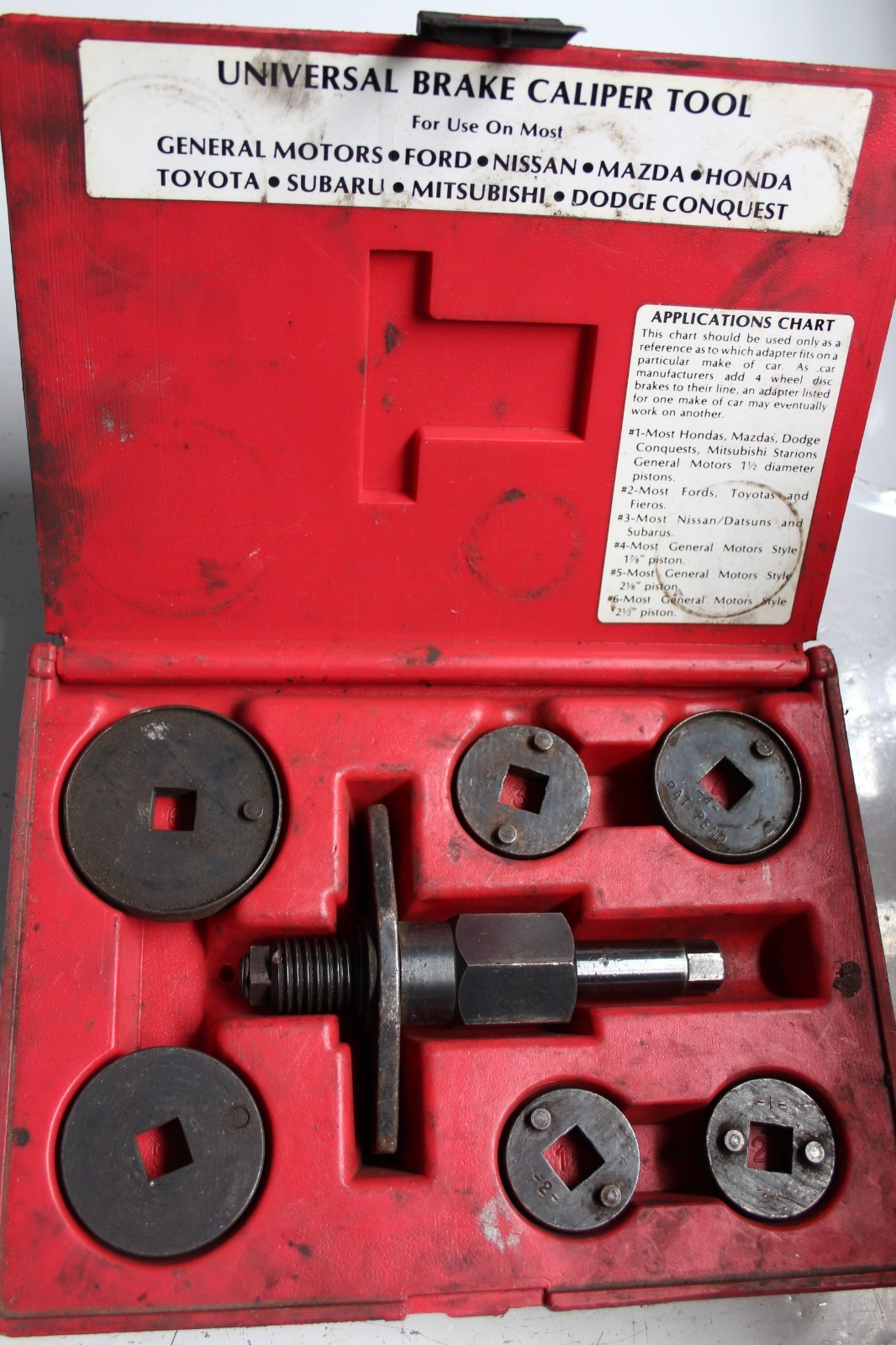 BLUE POINT 7 Pc Universal Brake Caliper Service Tool Set YA8610 w/ Case USA