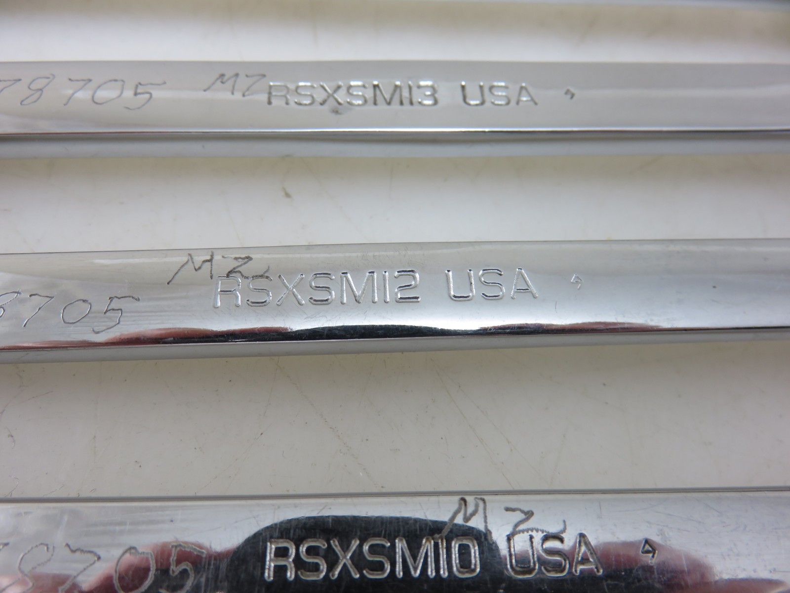 Snap-On RSXSM METRIC Open End Line Flare Nut SPEED Wrench 10mm-15mm