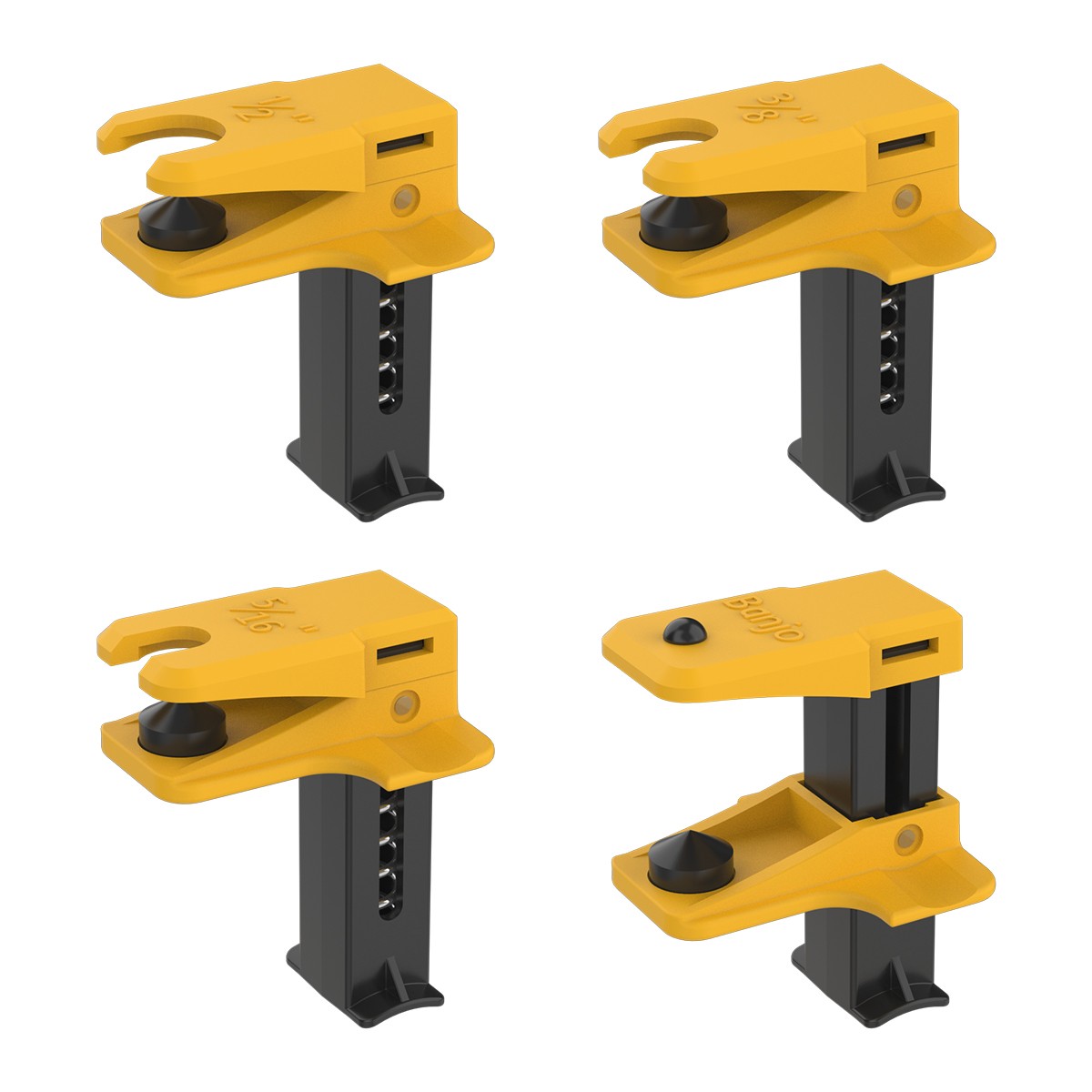 4X Car Brake Line Clamp Kit Leakproof Fluid Line Stopper Tool 1/2» 3/8» 5/16»