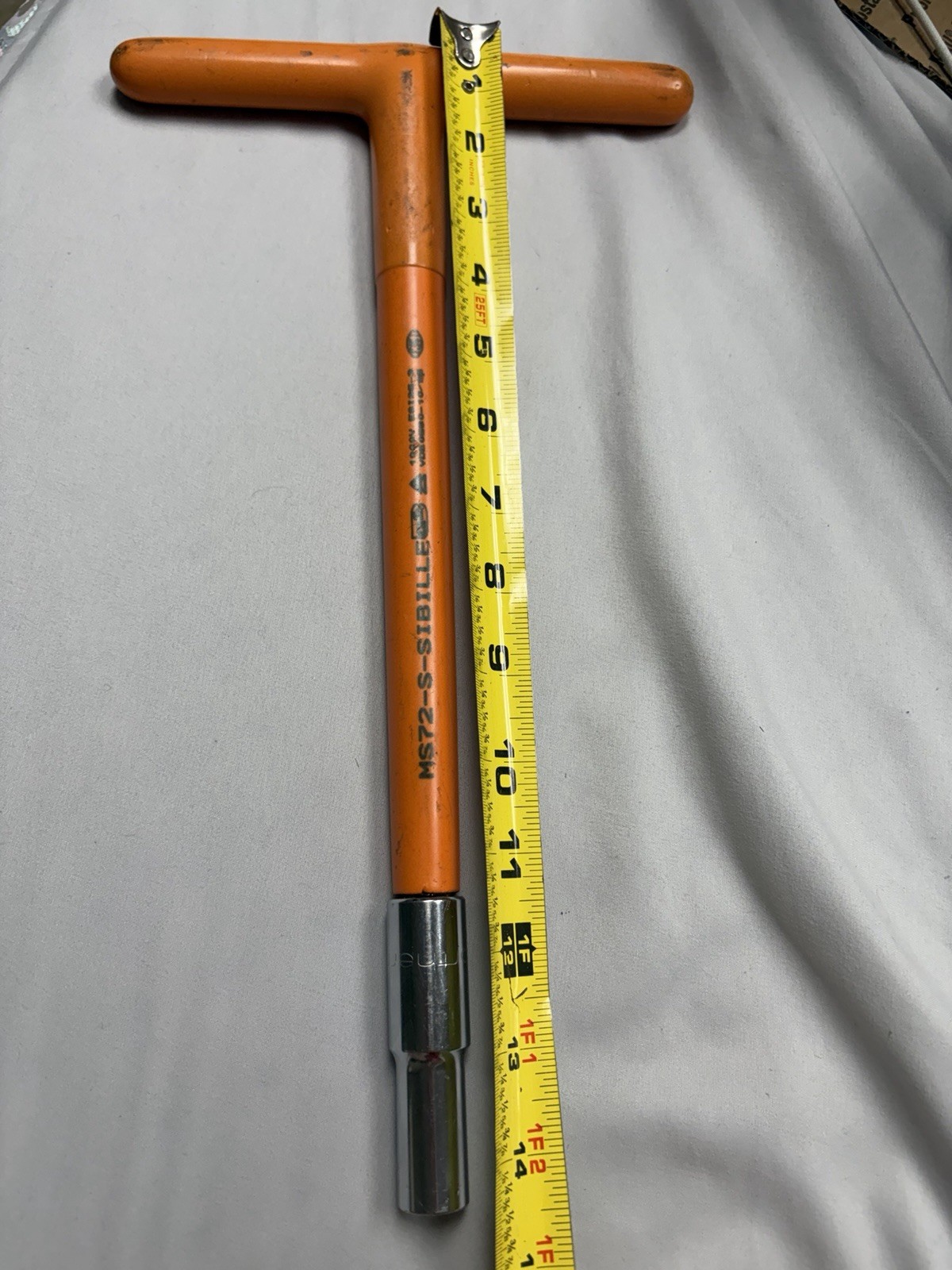 Sibille MS72-S 1000V 12” Insulated T-wrench 1/2″ End + Northern Tool CR-V Socket
