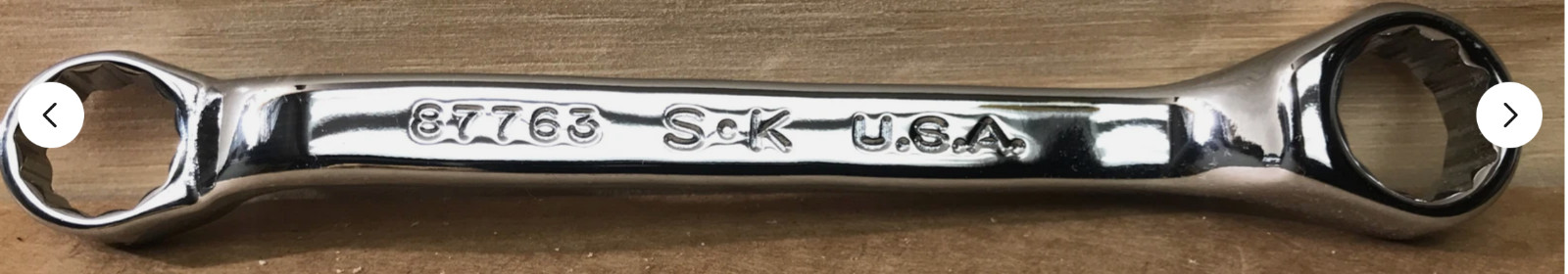 SK #87763 Offset Box End 13mm-14mm 12 Point Metric Chrome New.Free Shipping
