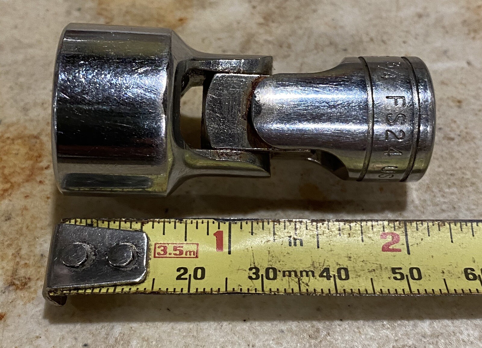 Snap On FS24 3/8″ Drive Universal Swivel 3/4″ Socket 6pt SAE