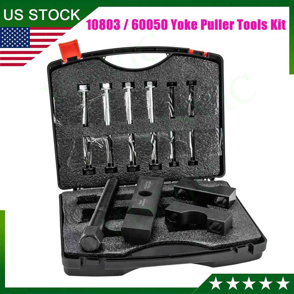 1* 60050 Heavy-Duty Yoke Puller Semi Truck Yoke Remover Tool Kit Black