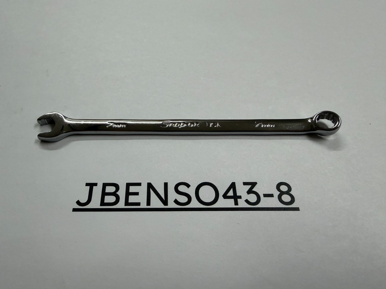 Snap-on Tools USA NEW 7mm Metric Chrome Flank Drive Plus Combo Wrench SOEXM7