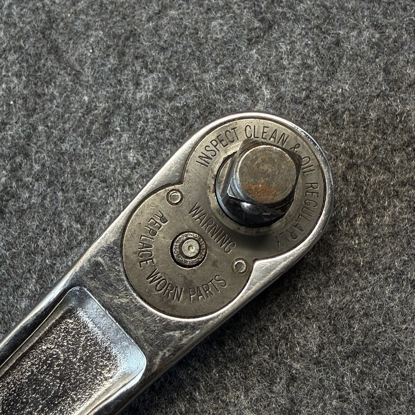 Snap-on FN720A 3/8″ Drive 6″ Long Chrome Short Handle Ratchet USA