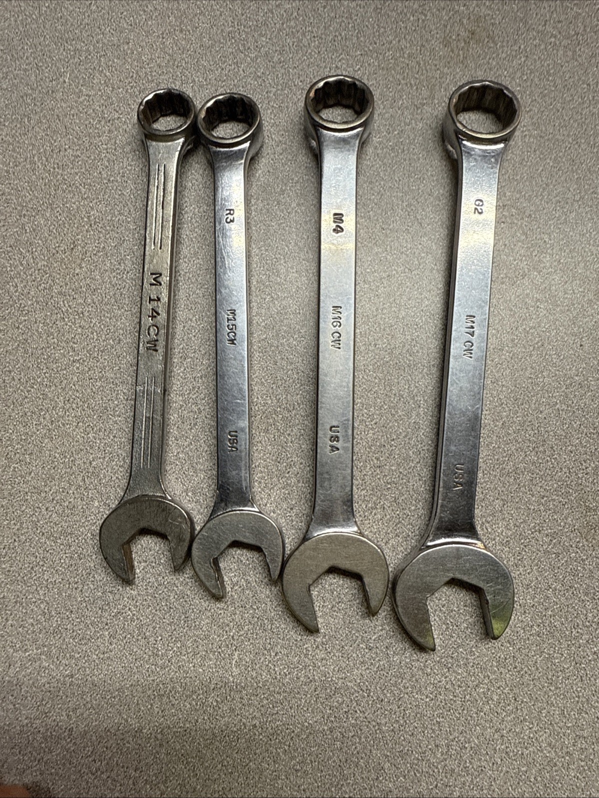 Mac Tools 11 Pc Metric Combination Wrench Set 9mm-19mm M9CW-M19CW w/rack