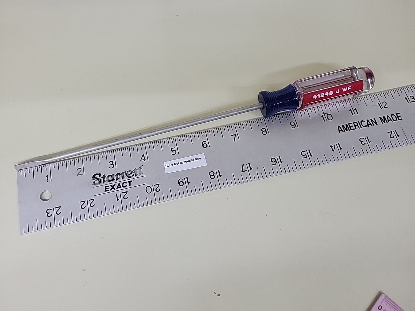 Craftsman 41248 Screwdriver 8″ Round Shaft 11-3/4″ Long Flat 3/16″ Tip NOS USA