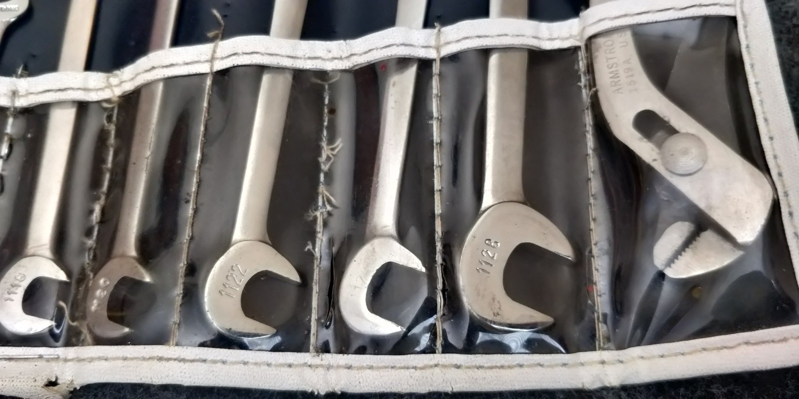 Excellent Vintage Armstrong 1140P Miniature Angle Wrench Set complete