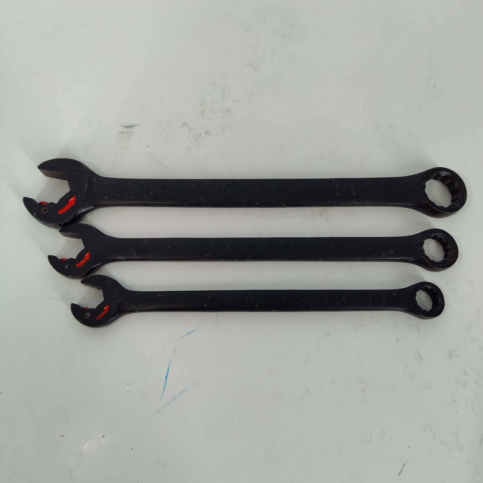 3X Craftsman Black Oxide Combination SAE Speed Wrench Set D-AD Open Box