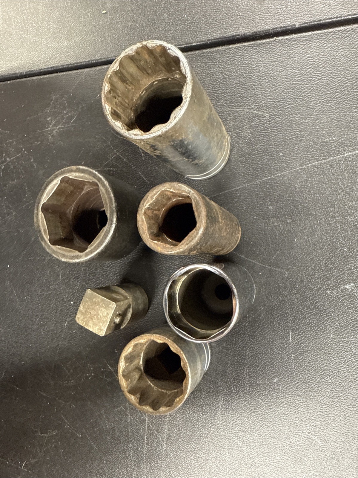 Snap On USA sockets And Adaptors Lot Of 6