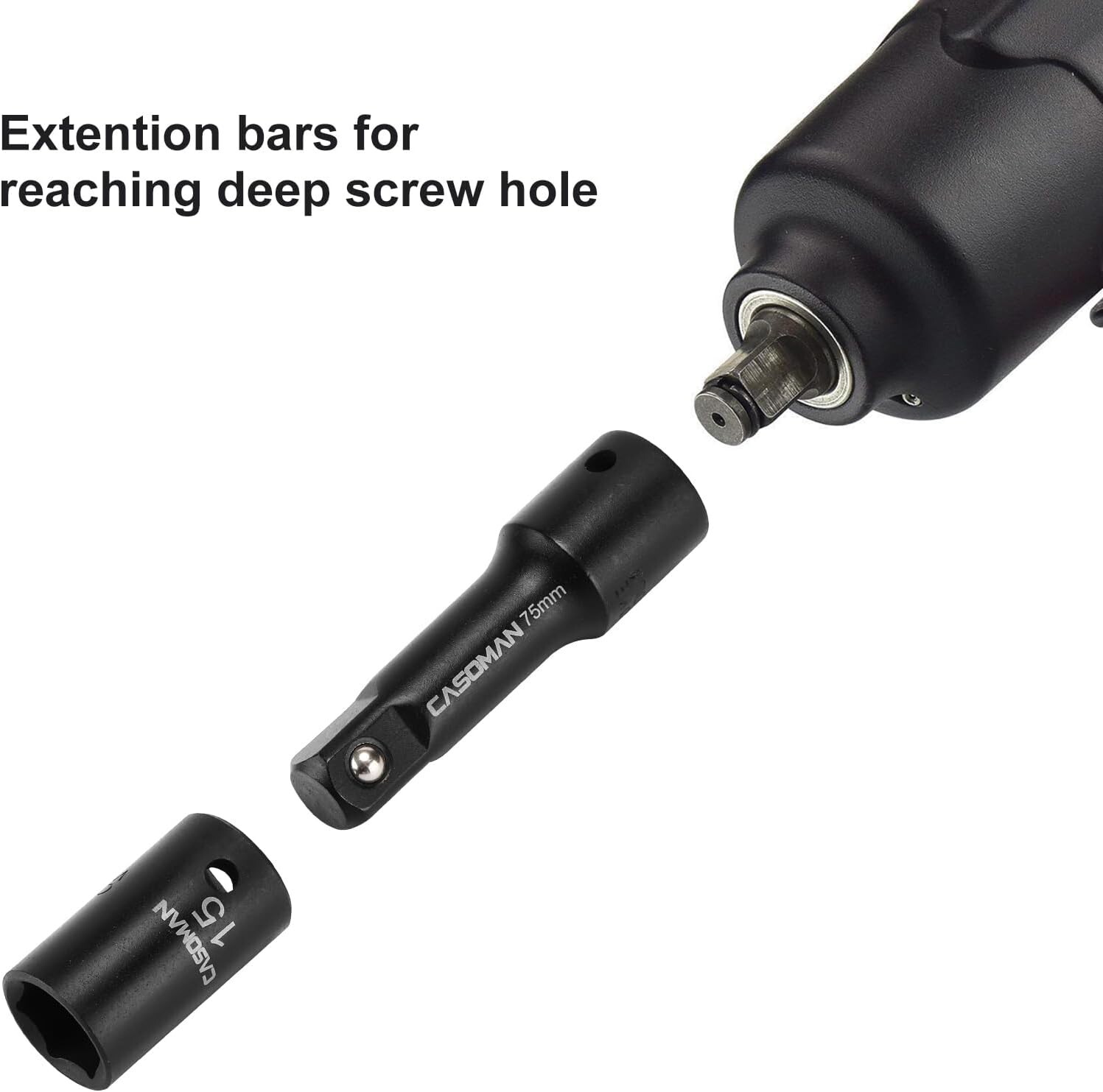 Metric 1/2-Inch Drive Impact Socket Set, 10mm-32mm – User-Friendly & Versatile