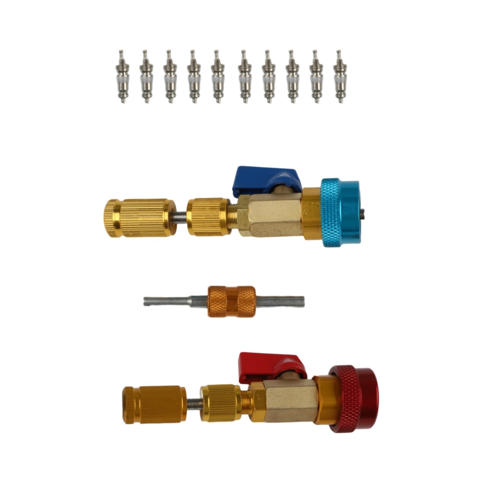 High and Low Pressure Quick Coupler Valve Core Remover for R134A Car AC Systems
