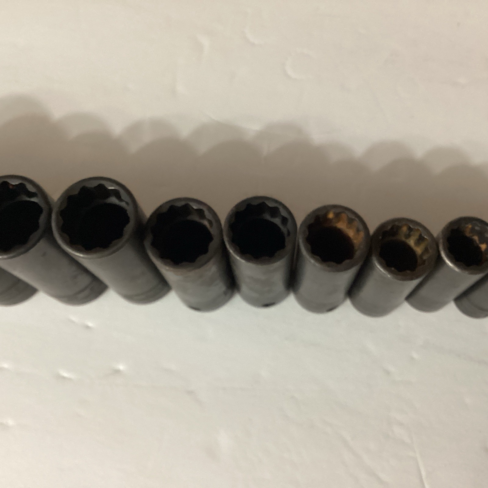 Snap On 8mm-19mm Added 21mm And 24mm Deep Well Impact 3/8 Drive Socket Set