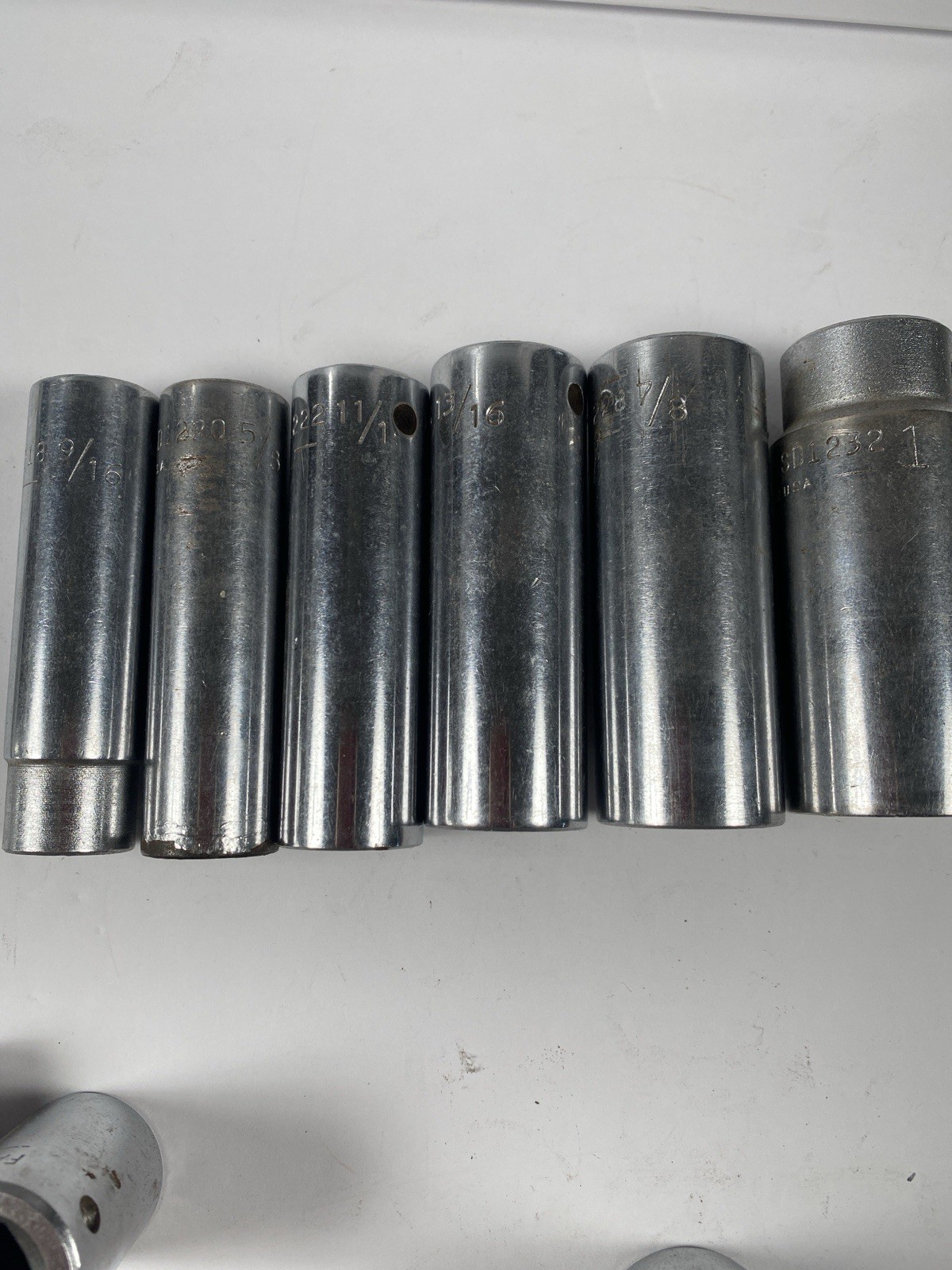 Vintage Fairmount USA Socket Set Lot 21 Pc Deep Std Handles SAE