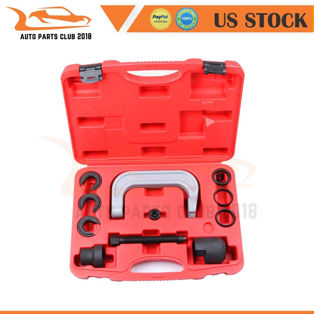 11 Pcs Upper Control Arm Press-in Bushing Removal Tool Set for Ford, GM