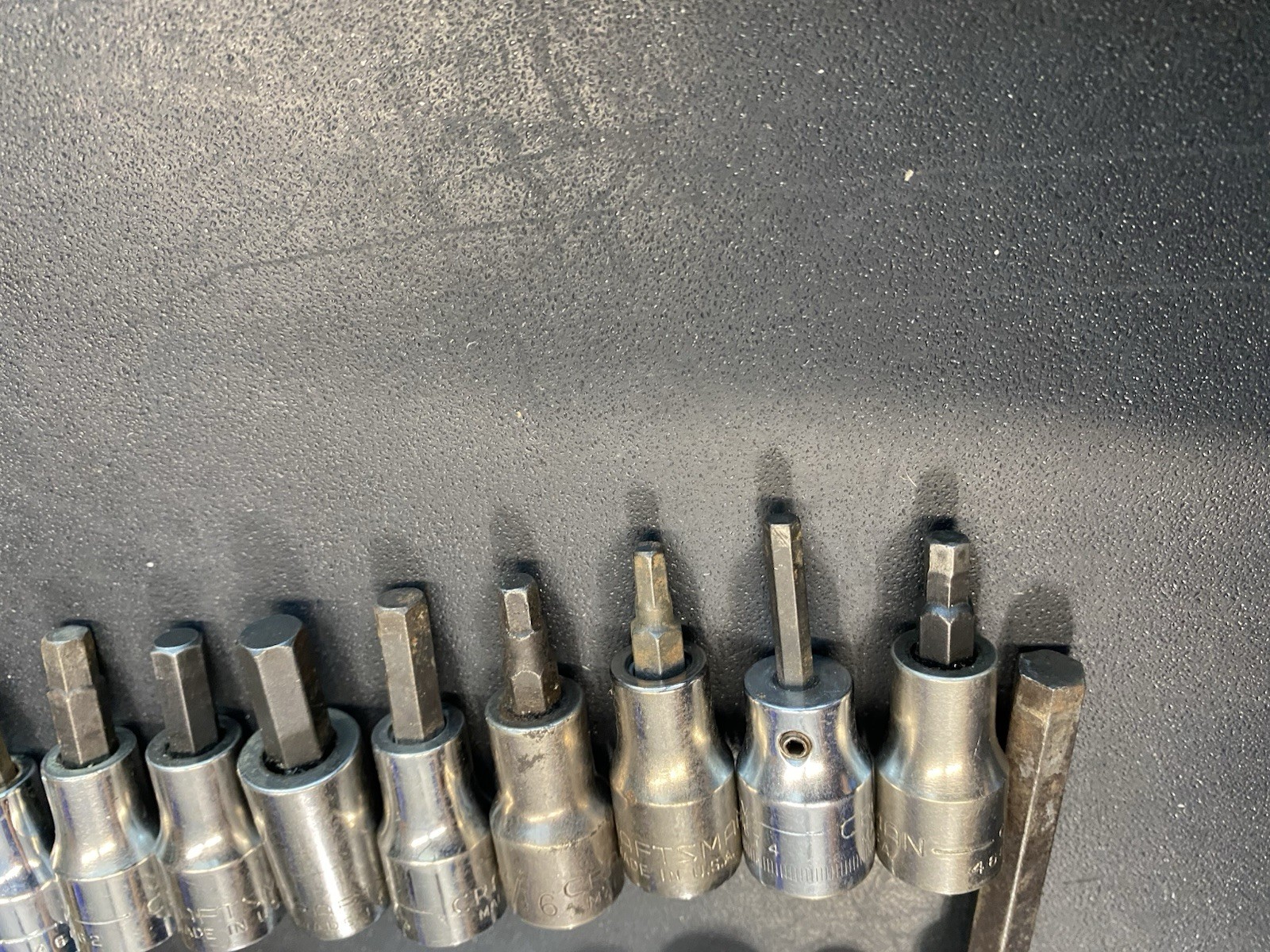 Craftsman 3/8″ 1/4” Hex/allen/ Flat/ Phillips Bit Set Mixed Lot 44 Pieces USA