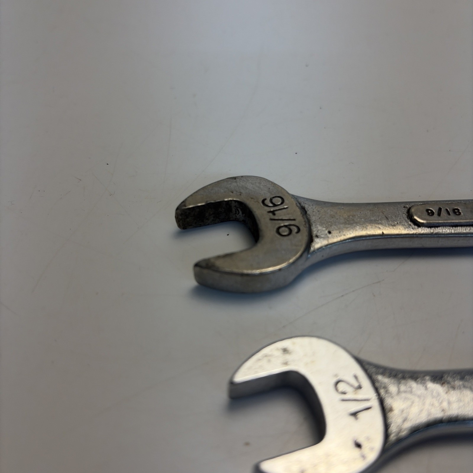 Vintage SK USA Double Open End Wrench Set 3 Pc SAE 3/8 7/16 1/2 9/16 5/8