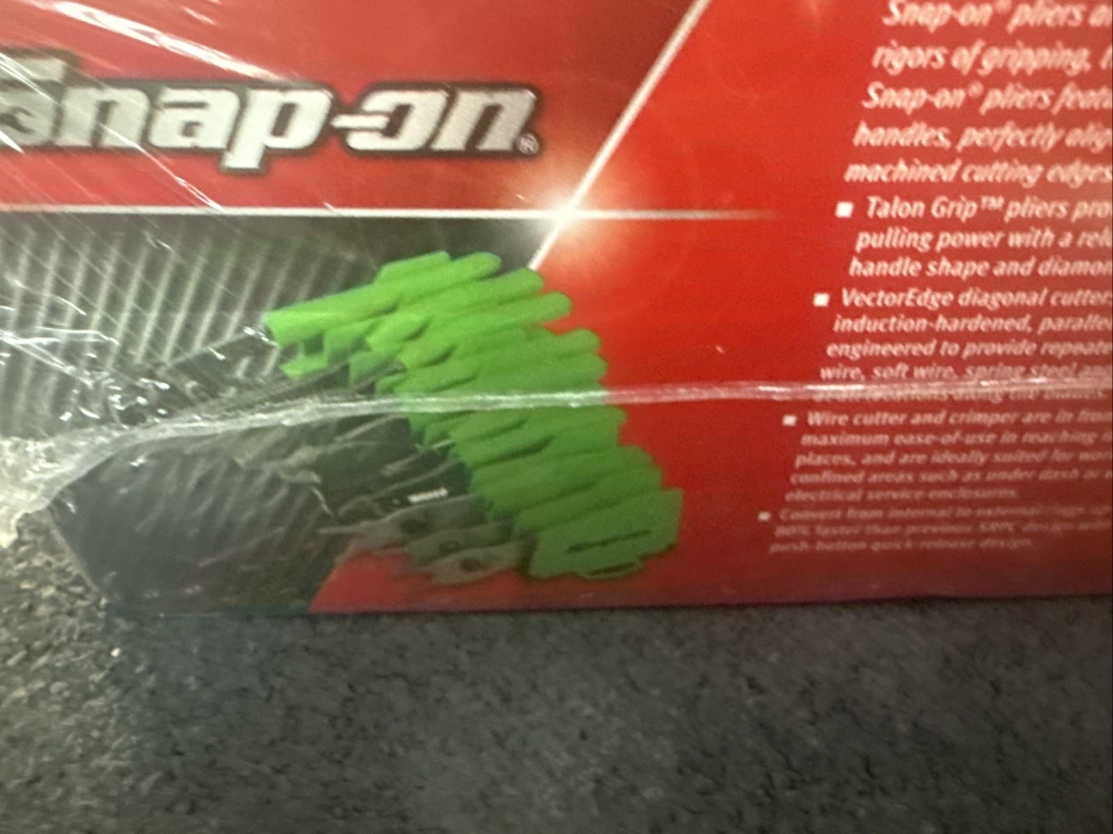 For SNAP ON PL1000START G 10pc Pliers Starter Set Needle Nose Cutters Crimper
