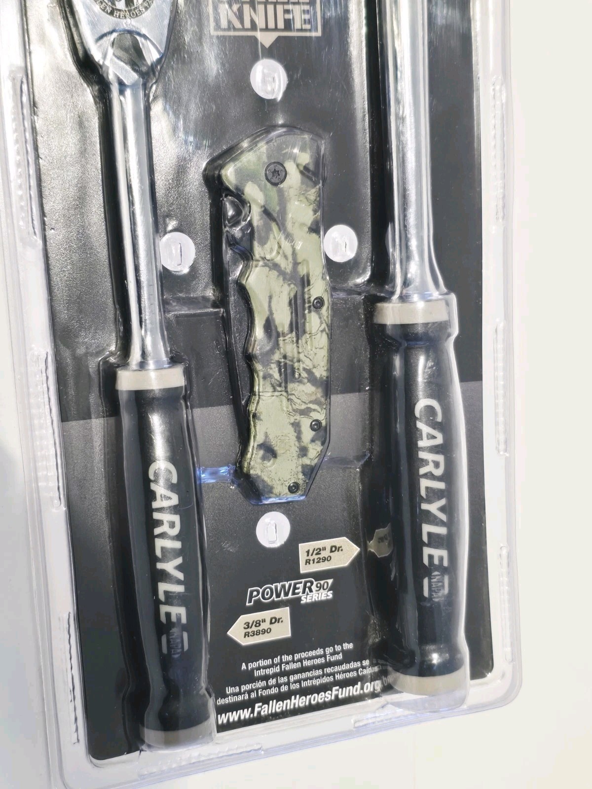 RARE! CARLYLE NAPA 3/8 & 1/2 Special Edition Ratchet Set W/ Knife Power 90 Tooth
