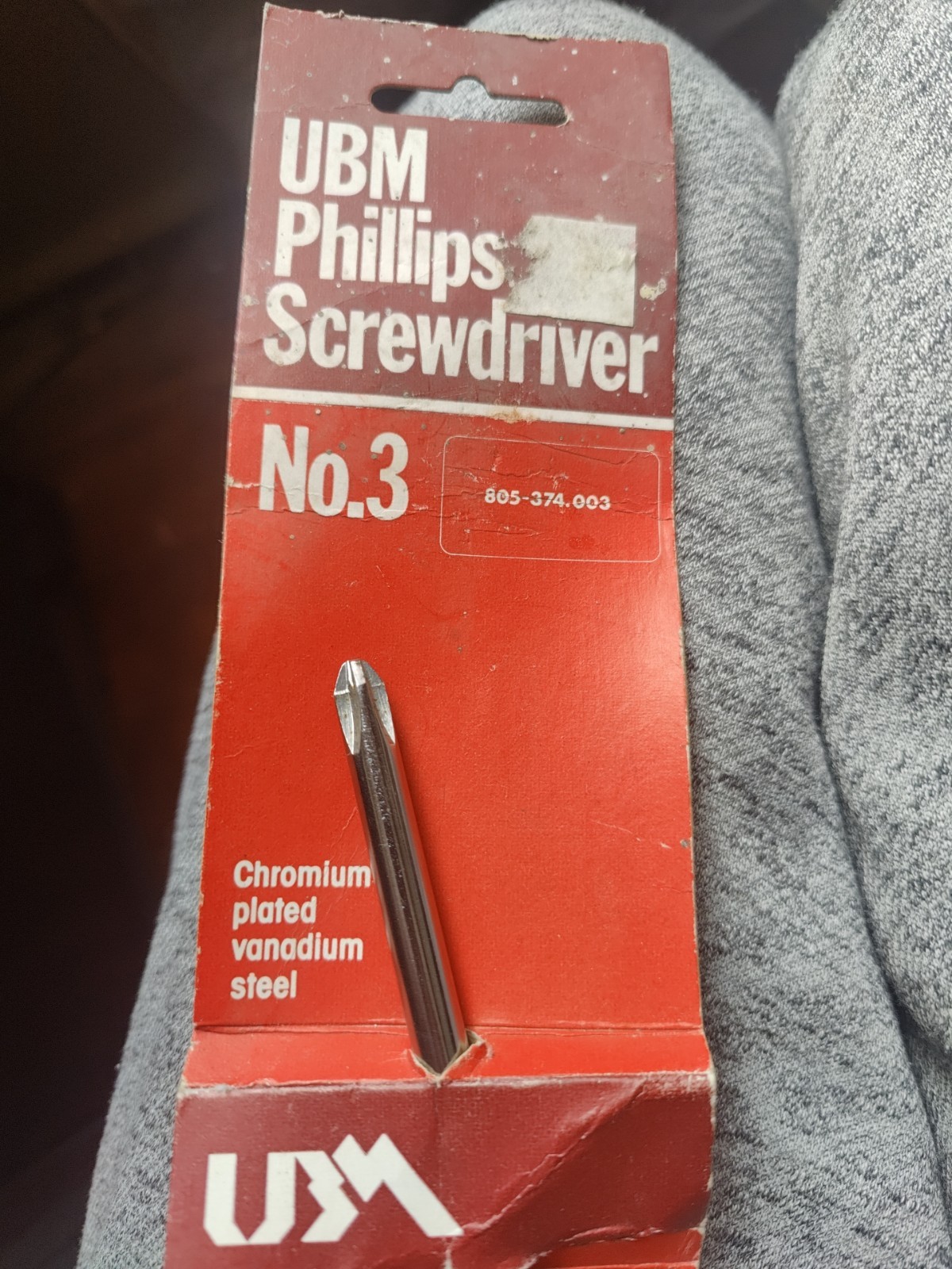 UBM Pozidriv Screwdriver No.3 Chromium Plated Vanadium Steel Insulated 6000V