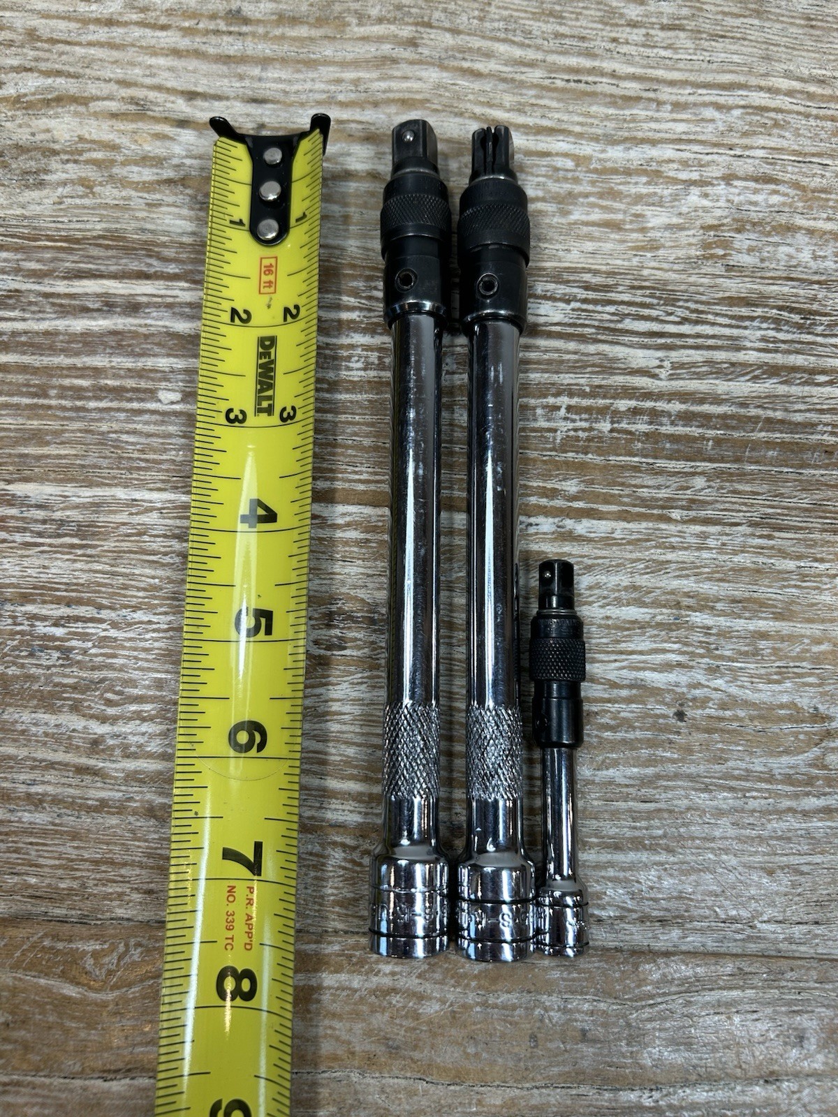 SK Tools 3 pc 1/4” & 3/8″ Drive LOCKING Extension Set Lot – Knurled FREE SHIP