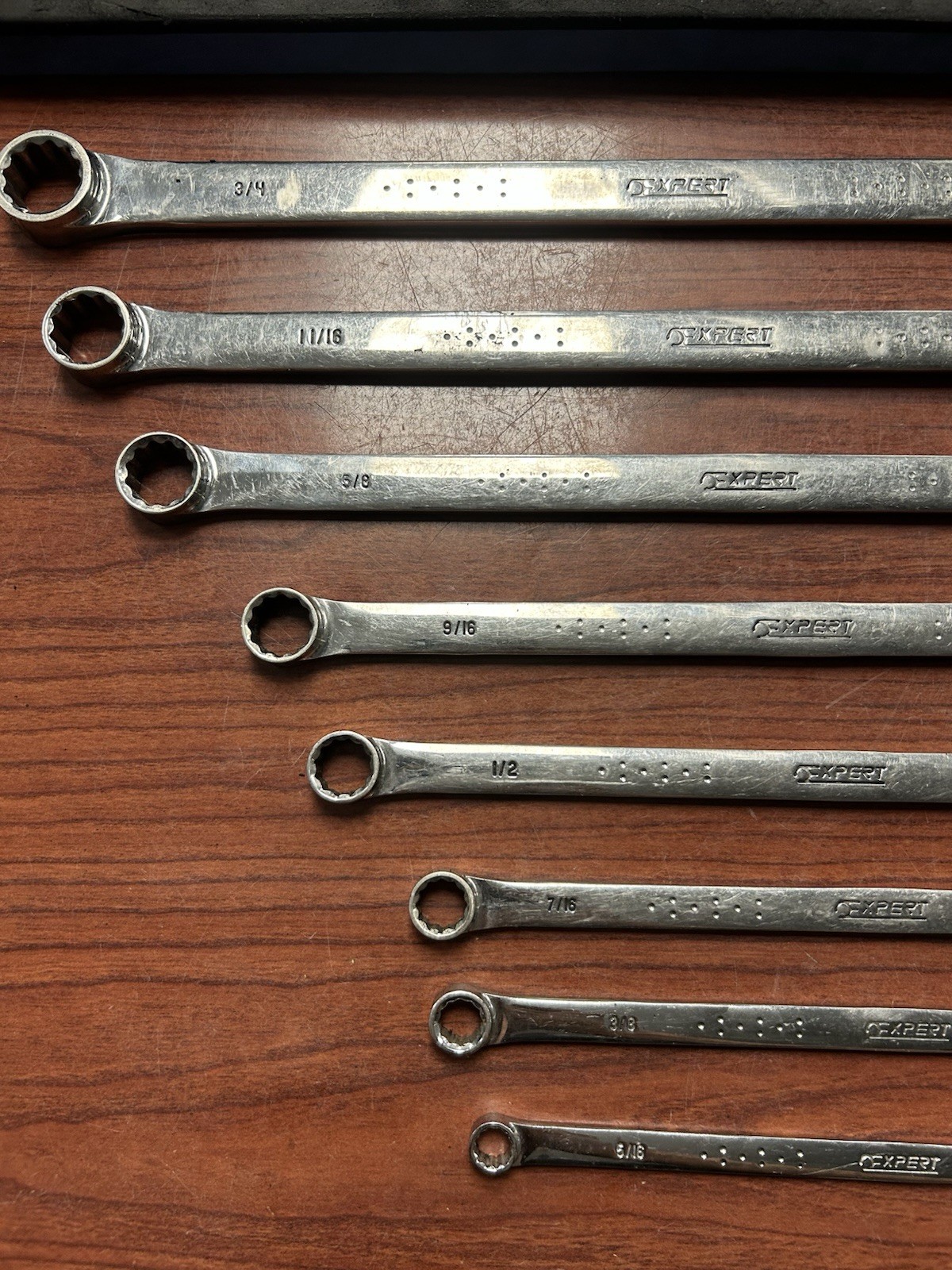Mac Expert 8Pc SAE XL Extra Long Double Box Ratcheting Wrench Set 5/16″ 3/4″
