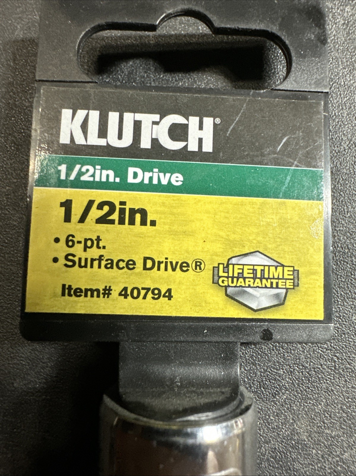 New Klutch 1/2 Drive 6pt 1/2” Chrome Sae Socket