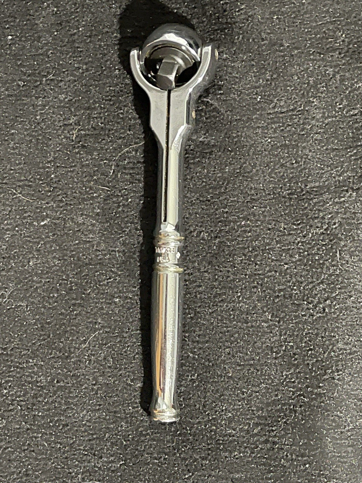 Vintage Snap-On Tools TM738 1/4″ Drive Swivel Flex Roto Head Ratchet 5.5” Long