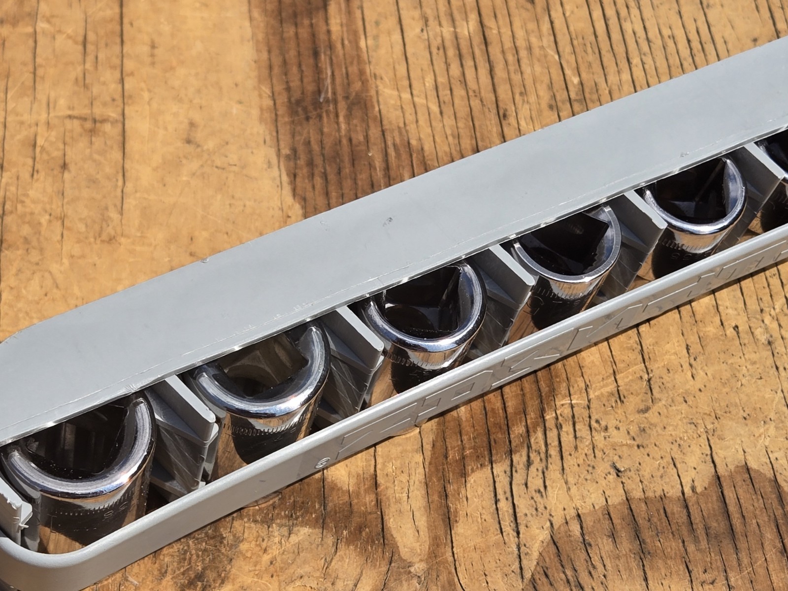 Vntg NOS SEARS Craftsman USA 10pc 1/2” Drive METRIC Socket Set 12pt 9-19mm 34457