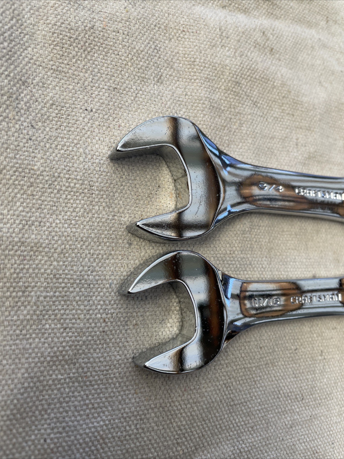 Craftsman 11/16″- 3/4” Stubby Combination Wrench 12 Point USA 44108-44109 #b-6