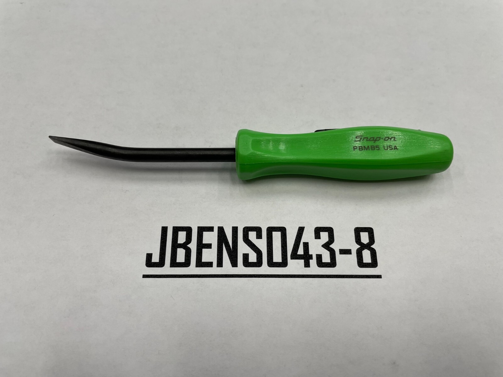 Snap-on Tools USA NEW GREEN 5″ Length Angle Tip Mini Pocket Prybar PBMB5G