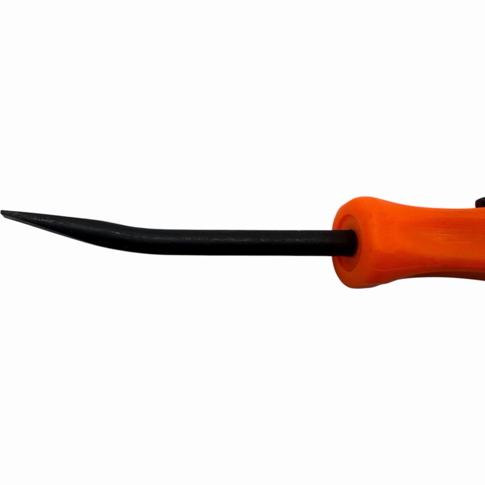 Snap On Tools Mini Magnetic Pocket Pry Bar Orange 5 inch Bent 45 Degree
