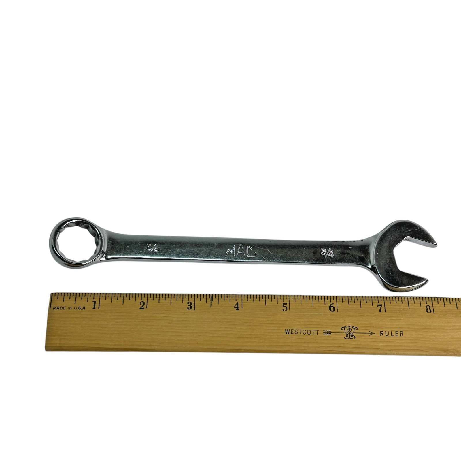 Mac Tools 3/4″ 12PT Point SAE Chrome Combination Wrench USA CW24