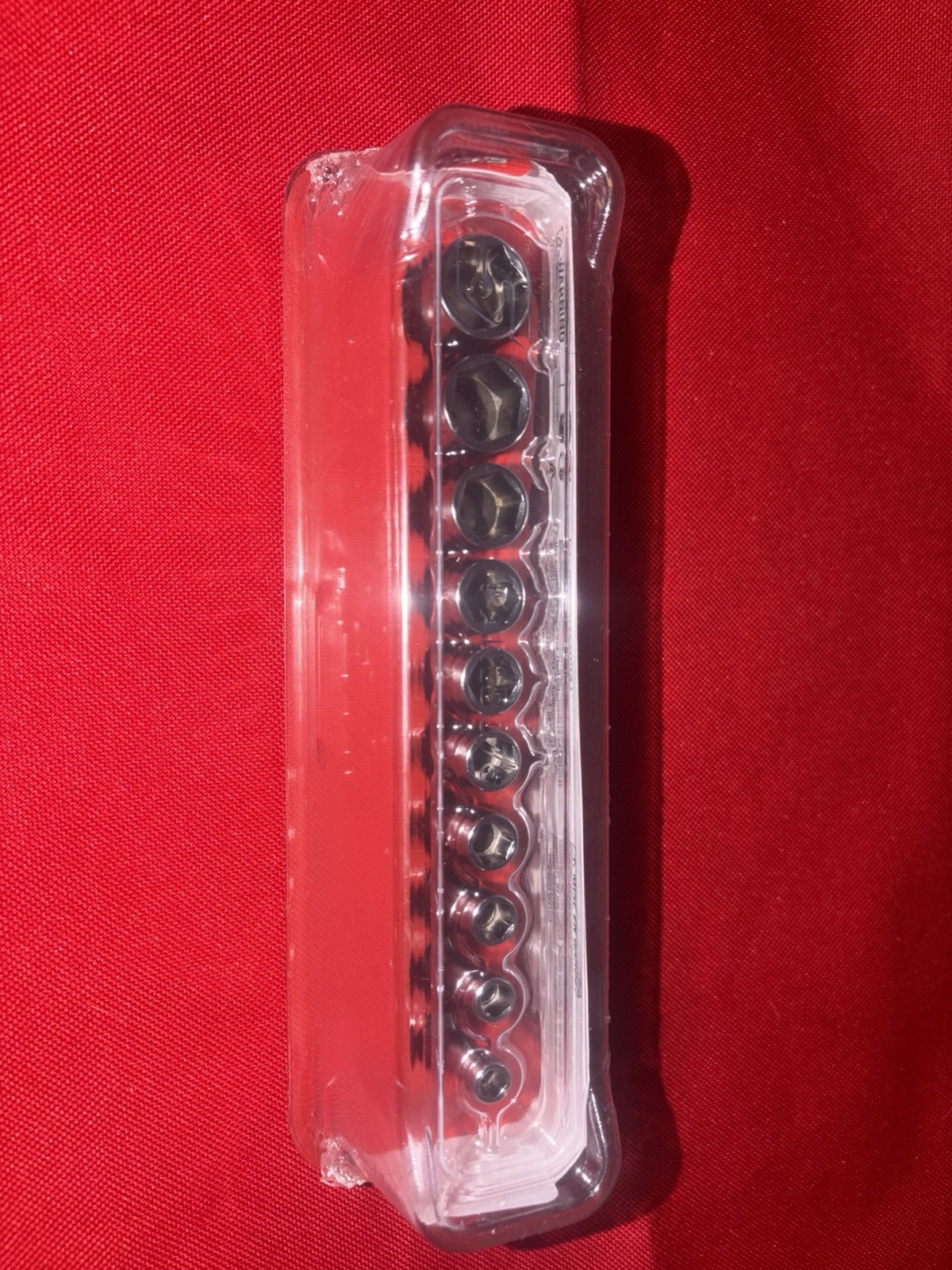 Snap On 110TMSY 10 Pc 1/4 Drive Point SAE Semi Deep Socket Set 3/16–9 1/6