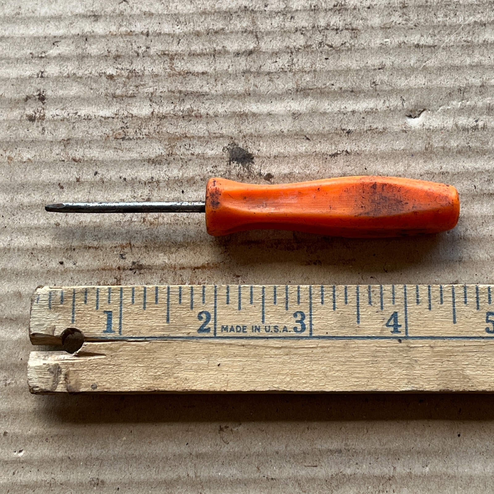 Snap On SPP46B Flathead Slotted Screwdriver ORANGE Hard Handle USA 4.5″ – a